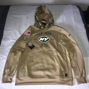 Nike NFL NY Jets Salute to Service Therma Hoodie L
